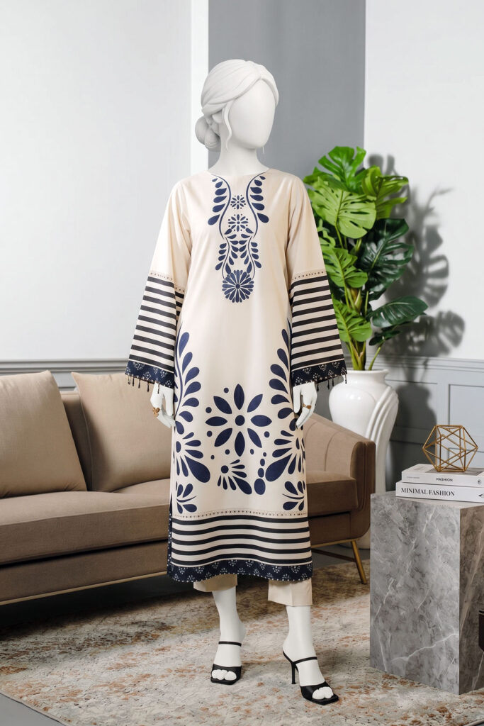 off white swiss lawn 2 pcs stitch