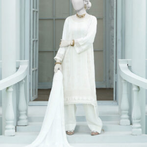 blue luxury embroidered 3 pcs suit (copy)
