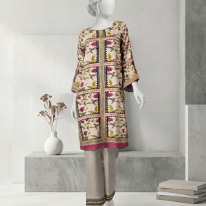 black swiss lawn 2 pcs stitched