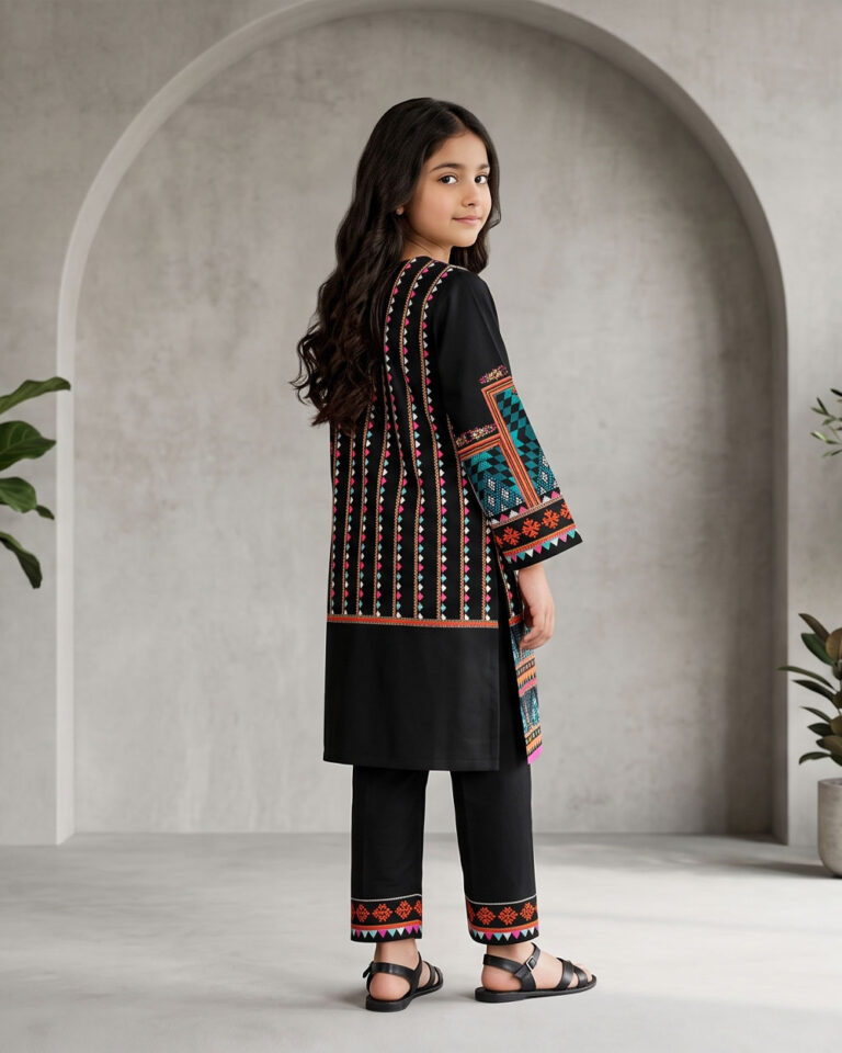 black2 printed stitched 2pc kid1