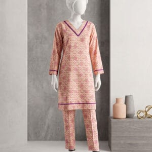 peach lawn 2pcs