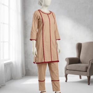 beige2 2pc khaddar