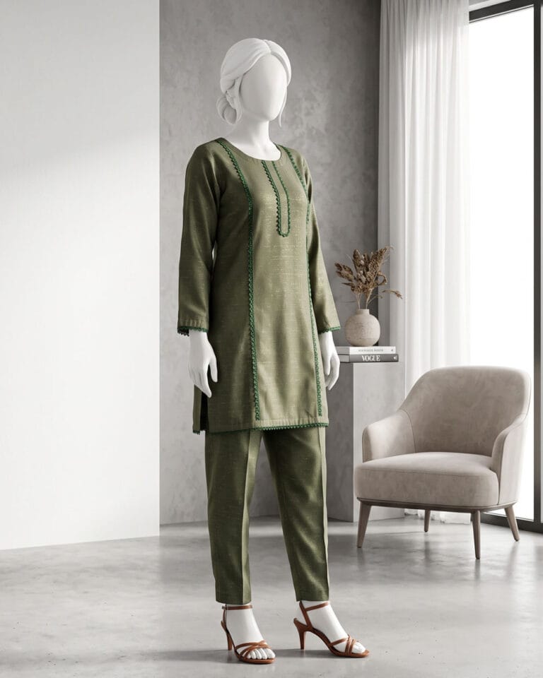 dark-green-khaddar-stitched-2-pcs
