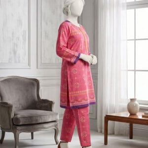 magenta2 2pc khaddar